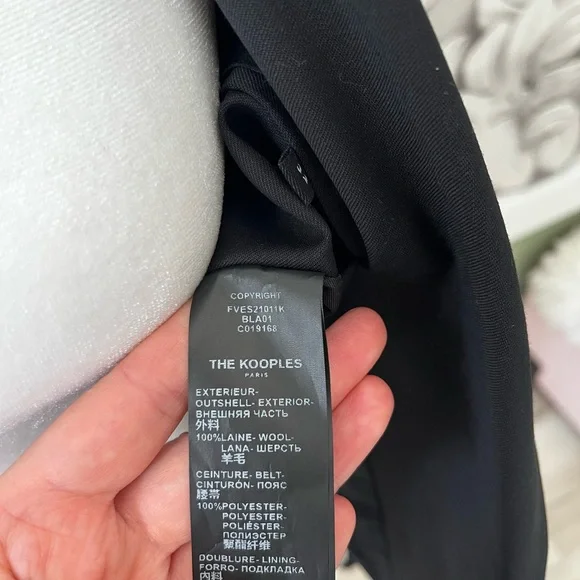 The Kooples Black Belted Blazer - Picture 4 of 5